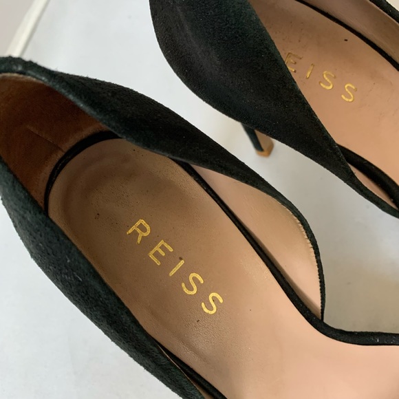 Reiss D’orsay Black Suede Pumps - Picture 3 of 9